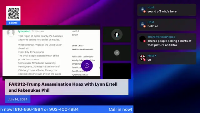 FAK912-Trump Assassination Hoax with Lynn Ertell and Fakenukes Phil