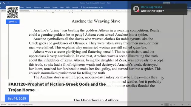 FAK1128-Prophet of Fiction-Greek Gods and the Trojan Horse