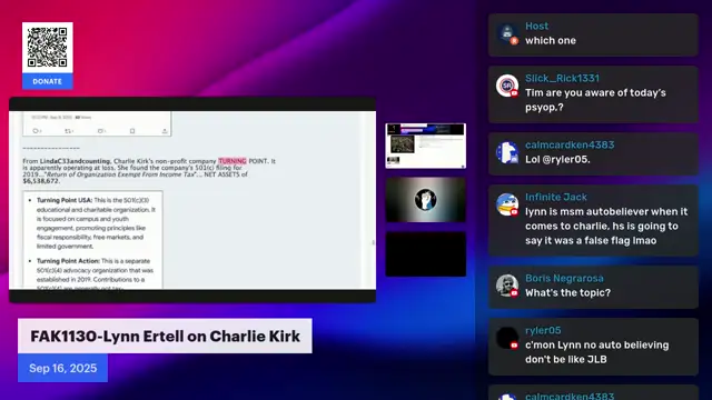 FAK1130-Lynn Ertell on Charlie Kirk