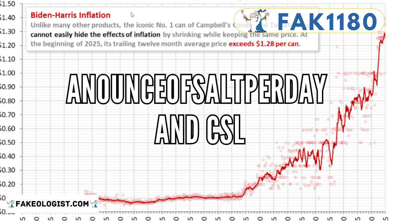 FAK1180-Anounceofsaltperday and CSL on fake money