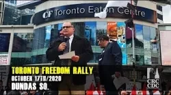 Toronto Freedom Rally (Dundas Sq.) ~ October 17, 2020