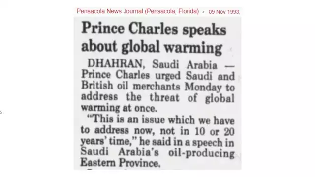 Prince Charles Climate Apocalypse