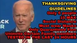 Joe Biden gives GUIDELINES for Thanksgiving 😂😂😂 Some will WISH they VOTED for Donald Trump 😂😂😂