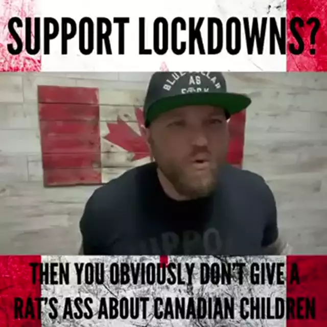 Rob Boutilier -Canadians Who Support Lockdowns Don't Care About Our Children.