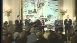 Neil Armstrong in 1994 at the Whitehouse