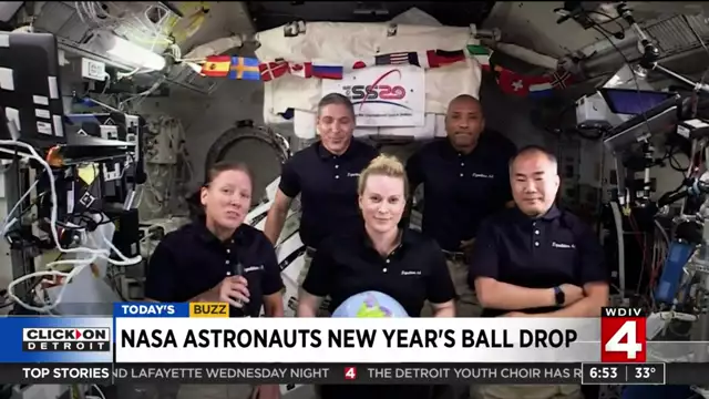 NASA astronauts New Year's ball drop