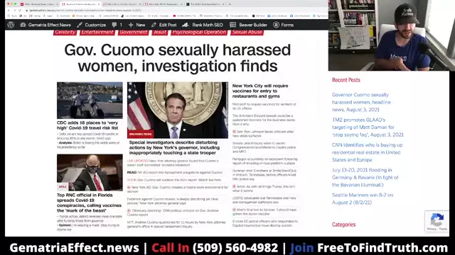 Andrew Cuomo's sexual harassment distraction as NY announces necessary vax to eat out (or go to gym)