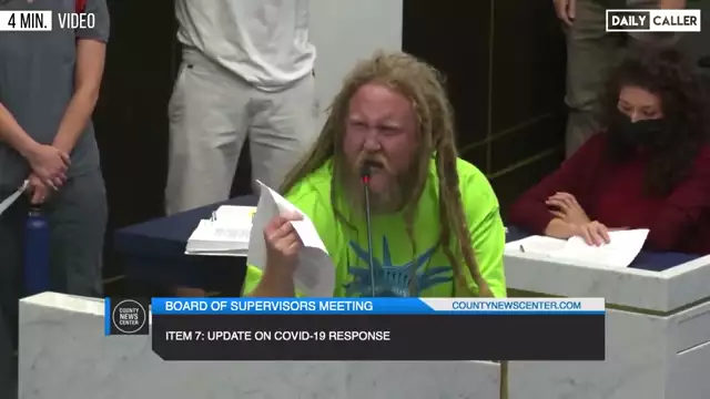 Man Goes Wild At Board Of Supervisors Meeting Over COVID-19 Measures