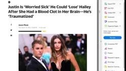 Bieber clots and his tall wife