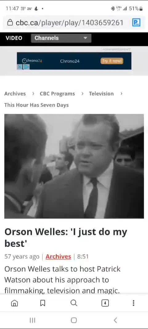 Orson Welles on movies as propaganda