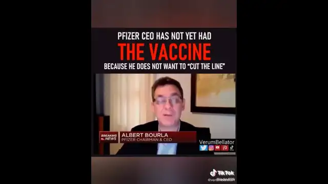 CEO of Pfizer don t want his own vaccine