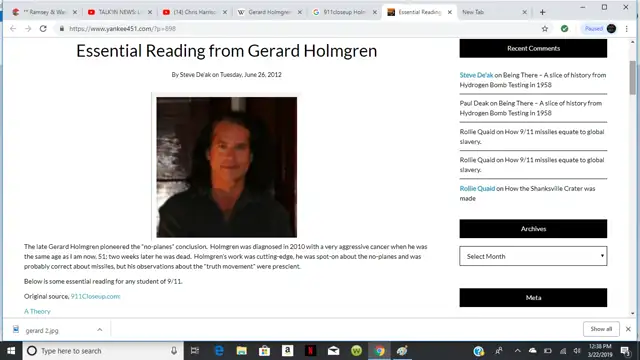 Rollie's Conversation With David Holmgren (Late-Gerard Holmgren's Brother)