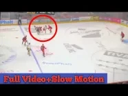 Adam Johnson injury video in slow motion