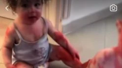 Gaza Babies Caught Playing In The Fake Blood. Israel War Hoax