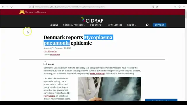 Myoplasma Pneumonia Epidemic Hoax Pandemic