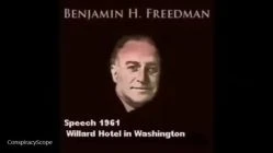Benjamin H Freedman 1961 at the Willard Hotel in Washington DC