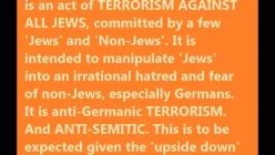 The Official Holocaust Narrative itself is anti-Semitic TERRORISM