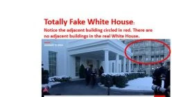 Totally Fake White House : Notice the adjacent building? Everything is FAKE and STAGED!