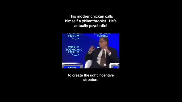 Bill Gates - If we do a Really Good Job of Vaccinating we could REDUCE the Population by 10 or 15%
