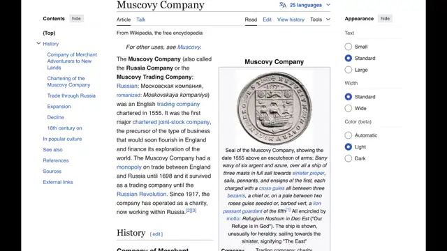 Muscovy Company - London - Moscow connection